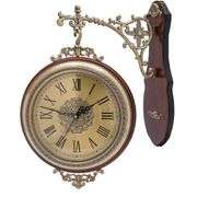 Large European Double-Sided Wall Clock