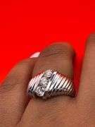 14K White Gold Round Brilliant Cut Ring 1.10ct