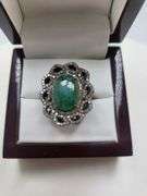 Extremely fine Victorian Emerald and diamonds ring