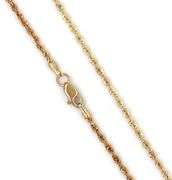 10kt Yellow gold 20-inch rope chain necklace