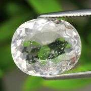 Superb 4.86ct high fire SI platinum pink Morganite