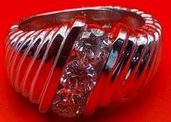 14K White Gold Round Brilliant Cut Ring 1.10ct