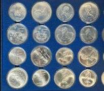 Superb Gem BU 28-pc 1976 Canadian Olympic Silver Coins in custom box