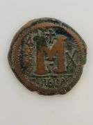 565-578 Byzantine Empire, Justin II - Bronze Follis