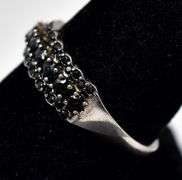 Black Spinel Gemstone Ring Sterling Silver