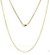 10kt Yellow gold 20-inch rope chain necklace