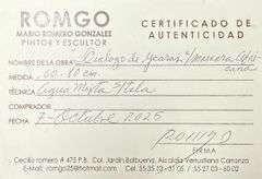 Spectacular Large Size Original Painting by Mexican Contemporary Master ROMGO