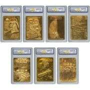 Star Wars Official 23KT Gold Trading Card Set
