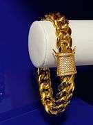 Gold Plate Cuban Curb Link Bracelet