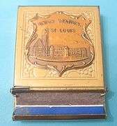 VINTAGE UNION STATION ST. LOUIS MATCH BOOK HOLDER