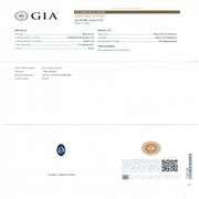 18K WHITE GOLD UNHEATED BLUE SAPPHIRE AND DIAMOND RING 2.12 C.T.W., GIA CERTIFIED