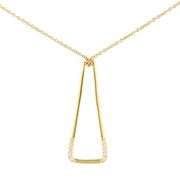 Robert Lee Morris 0.15ctw Diamond Abstract Pendant Necklace in 18K