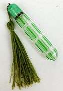 Antique Uranium Glass & Guilloche Scent Bottle