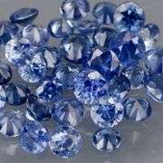 Diamond cut! 2.20ct top blue sapphire set! Heated only!