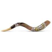 Sterling Silver & 9K Gold Plated Lion of Judah Horn