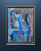 Rare All Original Mixed-Media On Paper by Romgo