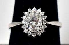 Cz Gemstone Ring in Sterling Silver