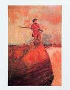 Rare Howard Payle, George Rogers Clark on His Way to Alaska