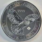 Pristine-perfect 2018 Canada 'Snowy Owl' 1 1/2 oz pure .9999 fine silver