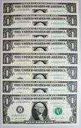 (8) Superb $1 2021 Star Notes Boston-Consecutive Lower Serial Numbers!!