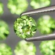 Round cut! Untreated! Matched! 4.63ct Peridot set!