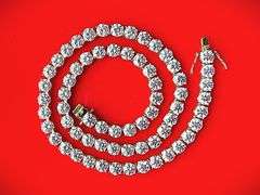 18 Kt Yellow Gold Plate Huge 65 Cttw Sparkling Whiter Near Flawless Fire Moissanite Tennis Necklace