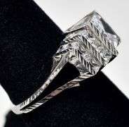 CZ Gemstone Cluster Ring in Sterling Silver