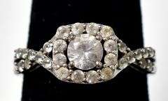 CZ Gemstone Ring in Sterling Silver