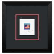 Flag with Heart on Blue by Peter Max