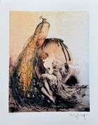 Louis Icart, peacock