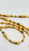 925 Sterling Silver Carolyn Carolyn Pollack Yellow jasper and Citrine Pendant With Amber Beads Neckl