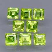 High fire brightly colored 6.02ct Peridot set!