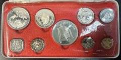 Superb 1975 Bahamas 9-pc Proof Set from Franklin Mint