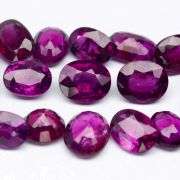 Top violet! Multiple cuts! 24.06ct set of Rhodolite Garnets!
