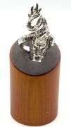 18kt White gold 2.25ctw black and white diamond dragon ring