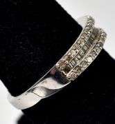 Diamond Ring in Sterling Silver