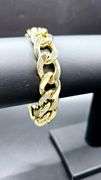 Strong 64.9 Gram 14 Kt  Gold Plate Curb Link Bracelet