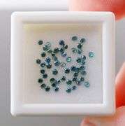 High fire! .66ct set of round brilliant cut Diamonds