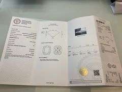 I.G.I CERTIFIED CUSHION CUT DIAMOND 3.58 CARAT