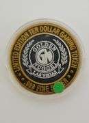 (Lot of 5) Silver Limited Edition Casino Gaming Tokens