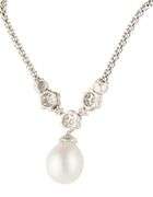 12.5MM South Sea Pearl and 1.40ctw Diamond Pendant Necklace in 18K