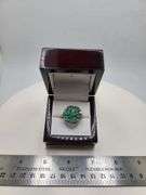 Extremely fine Victorian Emerald and diamonds ring