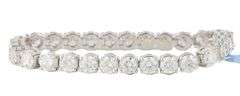New 17.75ctw Round Diamond Tennis Bracelet in 14K