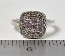 Cz Gemstone Ring in Sterling Silver