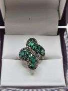 Extremely fine Victorian Emerald and diamonds ring