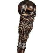 Bearded Skull Walking Cane