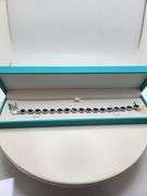 Extremely fine 19.5G Platinum and 12.27 ctw GGA certfied Sapphire and diamond Bracelet