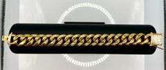 Gold Plate Cuban Curb Link Bracelet