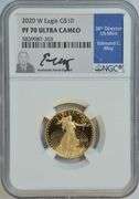 Perfect Ultra Cameo Proof 2020-W $10 Gold Eagle, NGC PF70UC