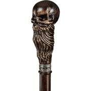 Bearded Skull Walking Cane